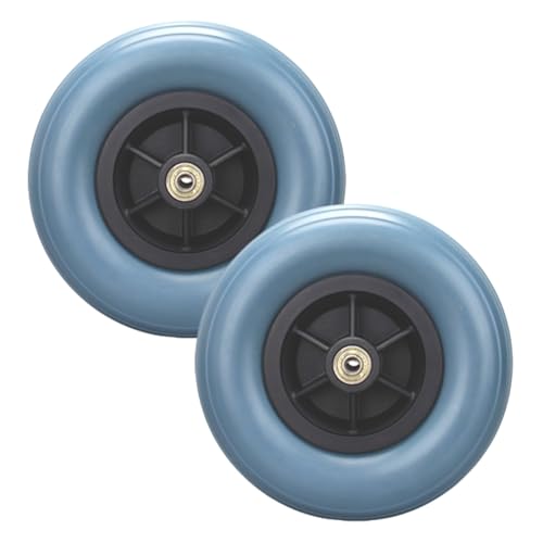SOYDAN 8 Inch Front Wheelchair Wheel (Pair), Wear-Resistant PVC Tires, Wheelchair Replacement Wheels, (200x50) Solid Front Wheel for Electric Wheelchair