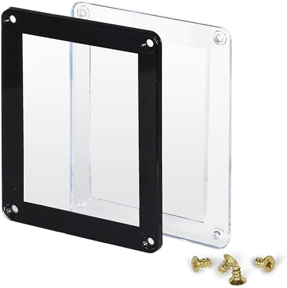 Guardhouse Screw-Close Singe Trading Card Display Holder Black Border 35 pt