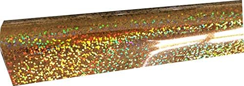 Siser Hologram Iron On Heat Transfer 3’ (1Yard) 20” x 36” Roll, Holographic HTV (Gold)