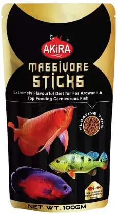 Akira MASSIVORE Sticks 100gm. Pouch Fish 0.1 kg Dry,Protein 40%, Adult, New Born, Senior, Young Fish Food (for AROWANA Fish) (B0BN65BS7N) Amazon Price History, Amazon Price Tracker