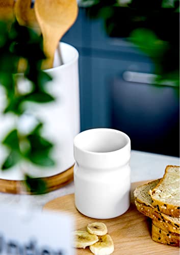 Nucookery 2.75" Ceramic Kids Toothbrush Holders For Bathrooms, Electric Toothbrush Holders For Kids, White #TOP7