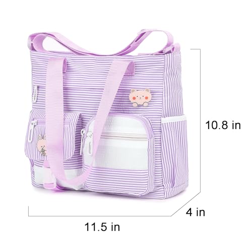 Image of Phaoullzon Crossbody Cute Bag for Teens Kawaii Messenger Purse Nylon Shoulder Tote Bags