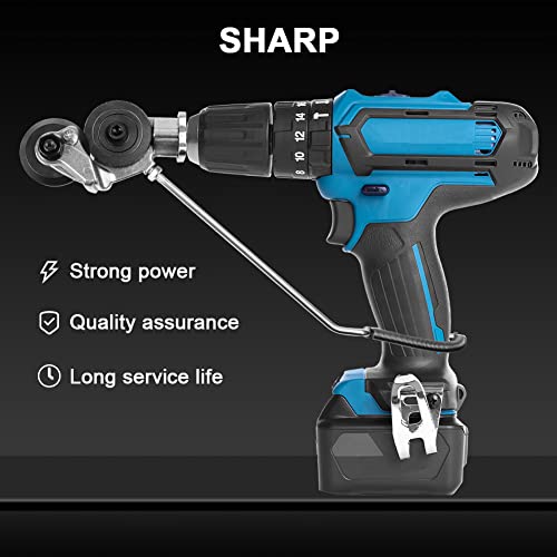 Electric Drill Plate Cutter, Metal Nibbler Drill Attachment, Double Headed Sheet Metal Cutter For Cutting Iron, White Sheet, Steel,Copper, Aluminum #TOP7