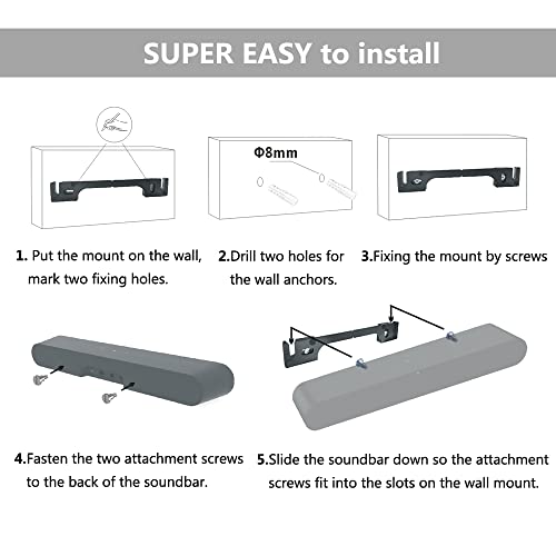 Image of Wall Mount Bracket for SONOS RAY Soundbar(Random Colour)