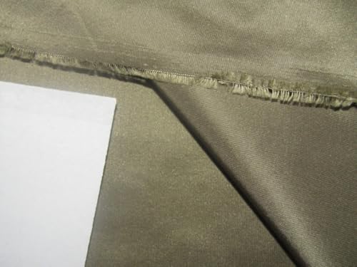 100% Pure Silk Taffeta Fabric Olive Color 54" Wide TAF187[8]3