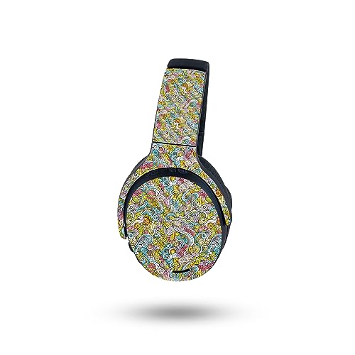 Image of MightySkins Carbon Fiber Skin Compatible with Skullcandy Crusher ANC 2 - Ultra Hippie | Protective, Durable Textured Carbon Fiber Finish | Easy to Apply