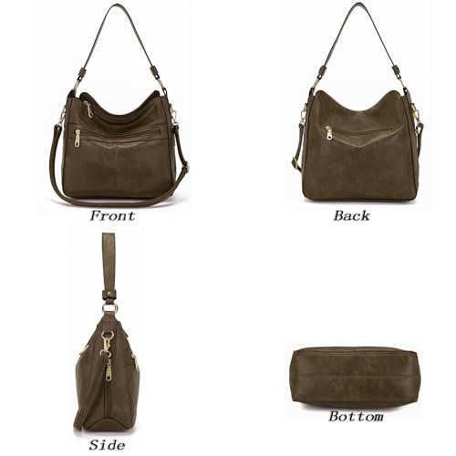 Image of Purses For Women Handbags And Wallet Set Large Hobo Crossbody Bag Ladies Purse Totes 4 PCS | And Wallet Set