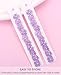 Wecoe 20 Pcs Small Purple Flower Hair Clips - Tiny Mini Bling Hair Accessories with Four Petals for Baby, Toddler, Kids, Women