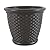 Suncast Sonora 18 Inch Lightweight Durable Plastic Wicker Decorative Flower Planter Pot for Yard, Garden, Indoor or Outdoor Use, Brown