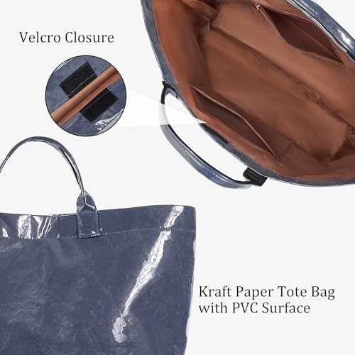 Image of Lushandy PVC Tote Bag for Women Jelly Beach Bag Top Handle Hobo Handbag | Water-Resistant, Wipe Clean, Lightweight