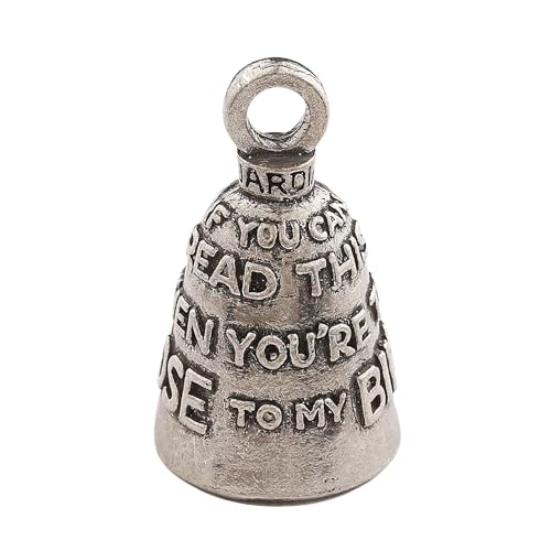 Image of Guardian Bell Good Luck Bell w /Keyring & Black Velvet Bag | Motorcycle Bell | Lead-Free Pewter | Made in USA