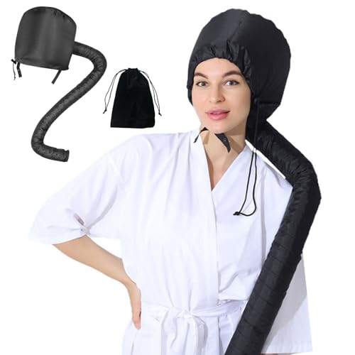 Bonnet Hood Hair Dryer,Adjustable Hooded Bonnet,Portable Hair Dryer Hood, Steamer for Deep Conditioning,Drying Cap, Styling & Curling,Fits All Head Sizes