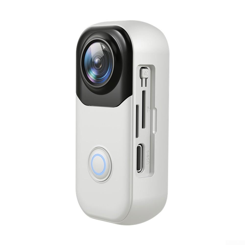 per mini macchina fotografica del corpo 4K con il supporto magnetico per | Design ultra compatto da 5,8 cm, usura magnetica a mani libere, registrazione 4K 30 fps, perfetto per vlog di viaggio (nero)