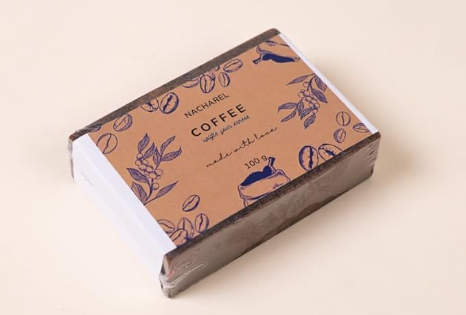 Image of Coffee Soap | Pure & Gentle Bathing Bar for Glowing Skin | Nourishing & Aromatic Soaps for Men & Women | Exfoliating & Antioxidants Cleansing Bar| Soap for All Skin Types | Pack Of 1