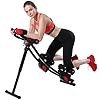 KESHWELL-Ab-Machine-Core-Abs-Workout-Equipment-for-Home-Gym-Waist-Trainer-for-Women-MenHeight-Adjustable-Strength-Training-Abdominal-Cruncher-Foldable-Core-Abs-Exercise-Trainer KESHWELL Ab Workout Equipment,Ab Machine Whole Body Workout for Home Gym,Foldable Abdominal Exercise Fitness Equipment for Women&Men,Adjustable Body Shaping Waist Trainer with Resistance Bands