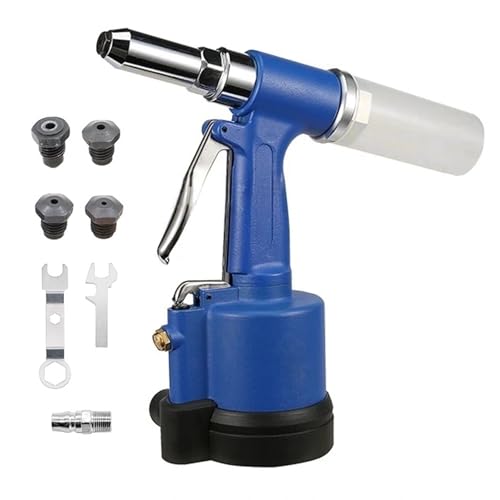Pneumatic Rivet Gun with Multiple Nosepieces
