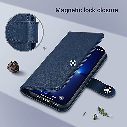 ULAK Compatible with iPhone 13 Pro Max Wallet Case Card Holder, Blue by ULAK - Used condition - Image 4