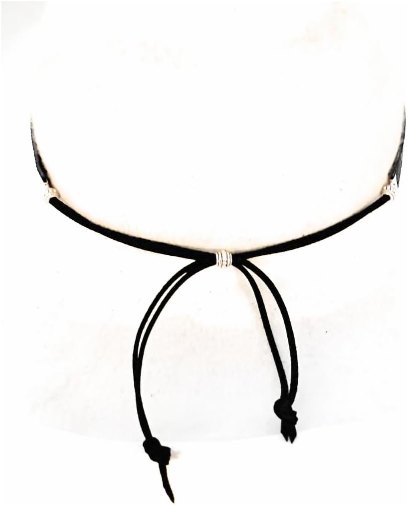 Black Rhinestone Hatband Dazzling Sparkle Narrow Band Tailored Satin Lined Resin Silver Bead Details Adjustable One Size for Western and Cowboy Brimmed Hats