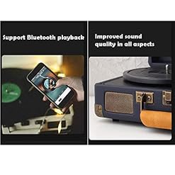 RHANA Tourne-Disque, Hi-FI & Home Vertical Bluetooth Turntable – Speed Record Player – Fonction d’arrêt Automatique… - Les Beatles, Paul McCartney, John Lennon, RIngo Starr, George Harrison RHANA Tourne-Disque, Hi-FI & Home Vertical Bluetooth Turntable - Speed Record Player - Fonction d'arrêt Automatique… – Image 6