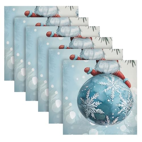 Servilletas de Tela Navidad 20x20in Set de 6 miniatura 2