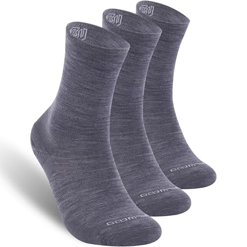 Image of No Show Athletic Socks, ZEALWOOD 3 Pairs Merino Wool Ultra-Light Running Tennis Golf Socks for Men Women