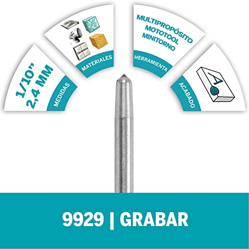 Dremel 9929 Rotary Tool Engraver Bit with Diamond Point Perfect for
