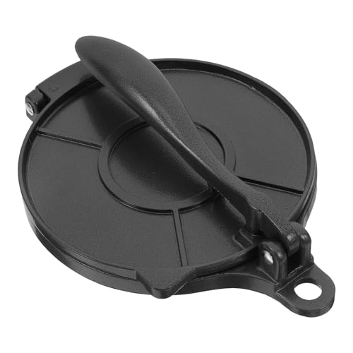 Luxshiny Presse à Pâte Robuste pour Tortillas et Galettes en Aluminium, Appareil Manuel 16 CM, Adapté la Préparation de Boulettes de Riz et Bœuf, Usage Domestique et Restauration