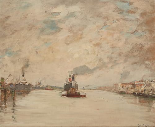 Tableau Westering Sun River Clyde pour décoration de bureau élégante en toile 60x90cm