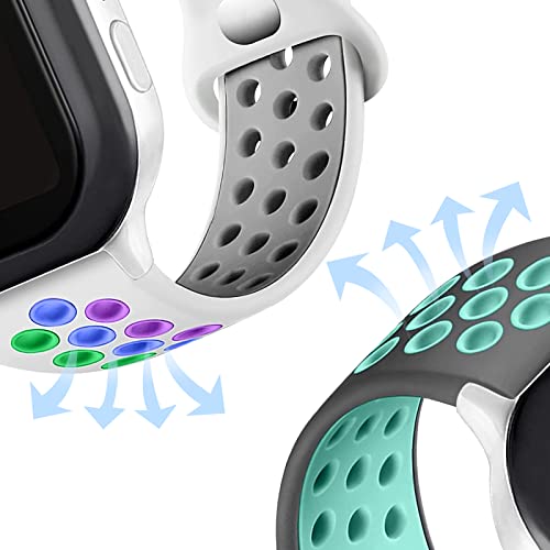 3 Pares de Correas Rainbow para Relojes de 20mm miniatura 2