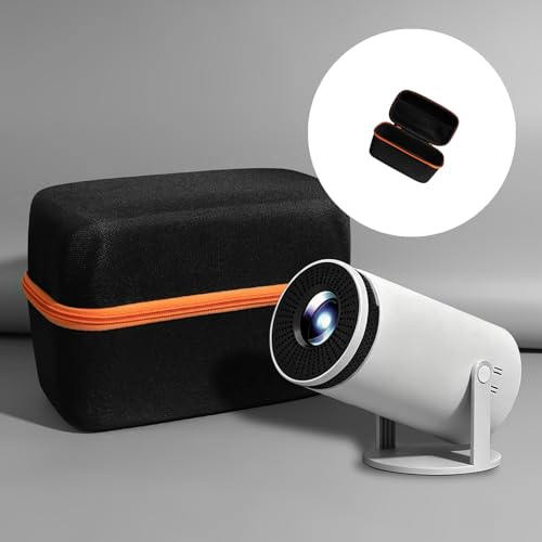 Estuche de transporte resistente a golpes para proyector pequeño, ligero y a prueba de polvo, con compartimentos personalizados para proyector, accesorios y cables miniatura 2