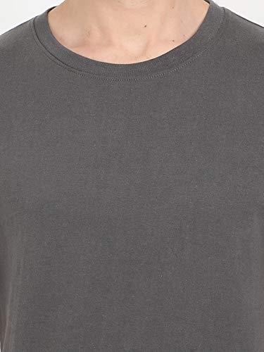 Image of FLEXIMAA Men's Cotton Round Neck Plain Half Sleeve T-Shirt