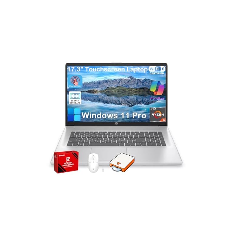 HP 17 Touchscreen Laptop Computer, 17.3″ HD+ AntiGlare Display, Backl Review (2026): Buyer Guide