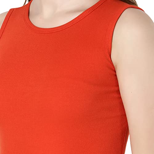 Image of FF Women's Bodycon Short Dress | Sleeveless Round Neck Mini Dress | Women Casual Dresses for Summer