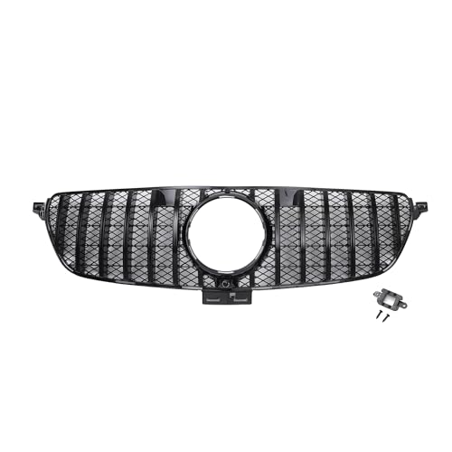 X AUTOHAUX Black Front Upper Hood Bumper Grille Grill for