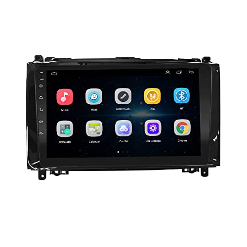LEXXSON Radio Carplay Android 9.0 pour Mercedes-Benz Classe A W169 2004-2012 | Classe B W245 2004-2012 | Classe V W639 2006-2014 avec écran tactile capacitif 9' GPS Bluetooth 1G + 16G Mémoire Flash