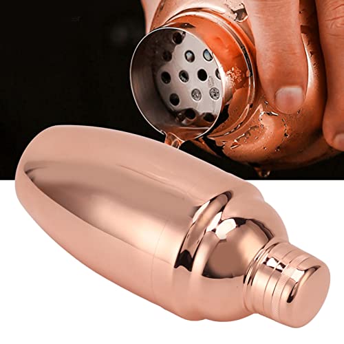 Coqueteleira, filtro de favo de mel, coqueteleira de ouro rosa 500ml para bartender, abanador de aço