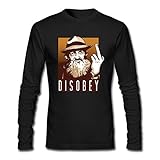 OMMIIY Men's Popcorn Sutton of Disobey Long Sleeve T-Shirt Black L