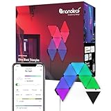 Nanoleaf Shapes Ultra Black Triangle Starter Kit, 9 Smart Light Panels LED RGBW - Modular Wi-Fi Colour Changing Wall Lights, Works with Alexa Google Assistant Apple Homekit, for Room Decor & Gaming
