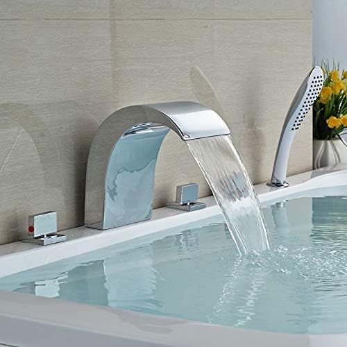 Robinet mitigeur de bain 5 trous pour une salle de bains familiale et moderne
