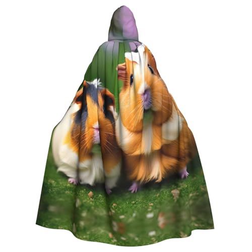 Bonito disfraz de conejillos de indias con capucha para adultos y niños, para fiestas de cosplay y festivales