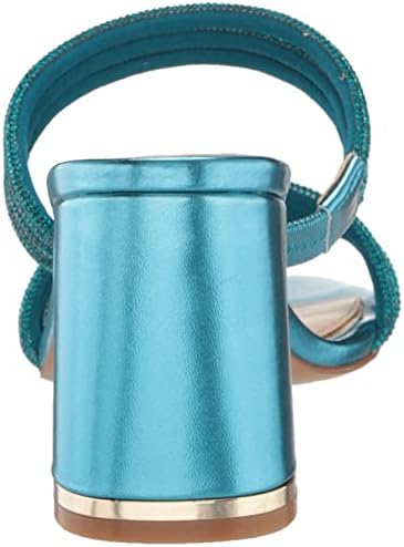Kenneth Cole Women's Women's Amelia Flare Jewel Heeled Sandal, Bluebird, 8.5 | Image 2