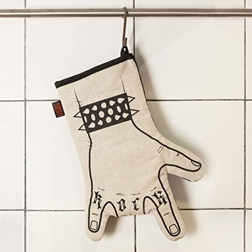 Right Hand Silkscreened Kitchen Rock Glove Ecru