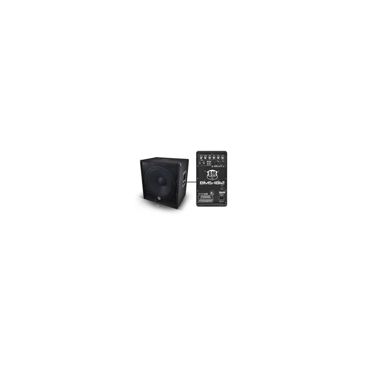 Pack Sono 2400W - 2 Enceintes 30cm/12 + Caisson 46cm/18 + Pieds + Câbles BM Sonic 1812