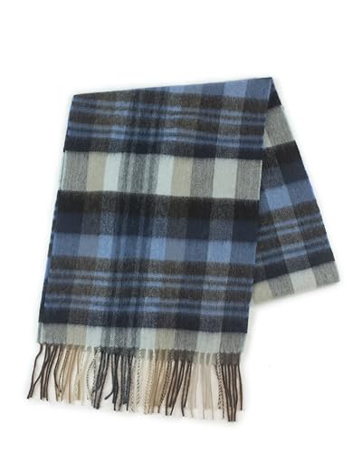 REALITY&FANTASY Cashmere and 100% soft Lambs Wool Plaid Tartan Winter Scarf for Men and Women
