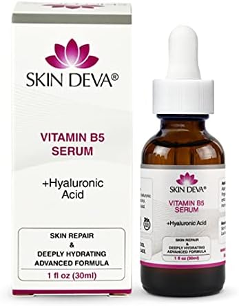 SKIN DEVA Vitamin B5 + Hyaluronic Acid Serum For Face Skin Serum Packed with B5 Relieves and Heals Sunburns Allergic Reactions Insect Bites Revitalizes Skin Perfect Vitamin Serum