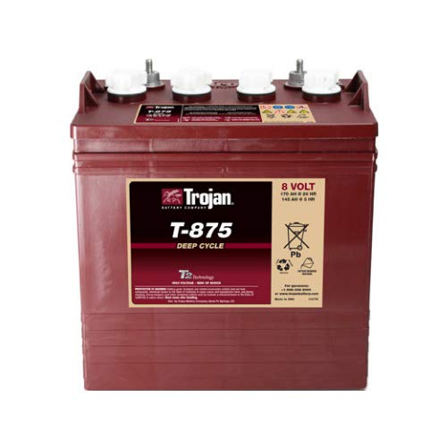 Trojan T875 8 Volt, 170 Ah Deep Cycle Battery - 6 Pack #TOP2