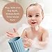 Mintlyfe Baby Bath Rinse Cup, Silicone Body Washing Rinser Cup with Easy Grip Handle, Wash Rinse Cup for Kids (Blush)