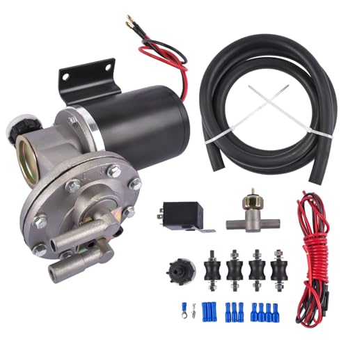 Bomba de vacío eléctrica de 12V con kit de instalación para frenos, bomba de vacío eléctrica de 18" a 22" para freno #28146 GELUOXI miniatura 2