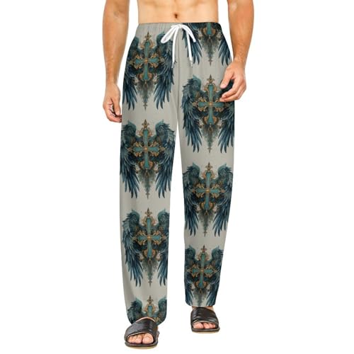 Animal Print PJ Pajama Pants for Men Women Comfort Fit Lounge Pants Sleepwear with Pockets