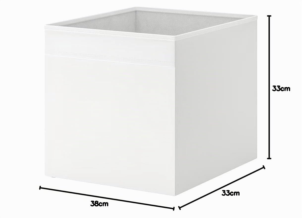 10 x Ikea Dröna Boîte de rangement 33 x 38 x 33 cm (L x P x H) Blanc